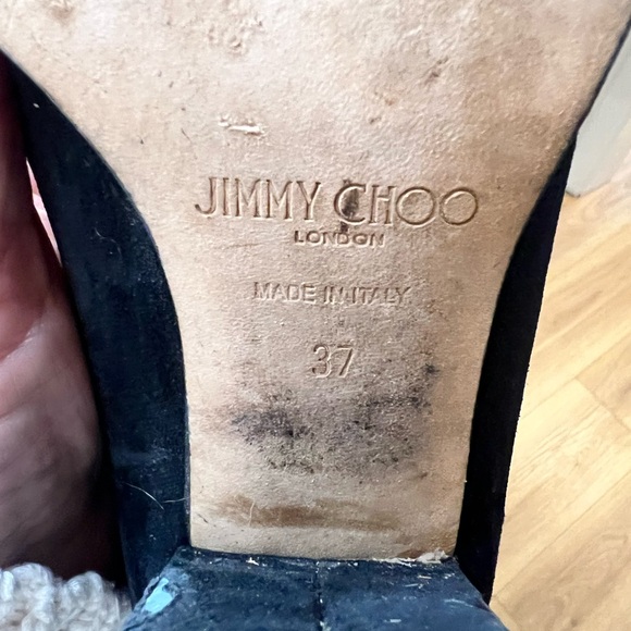Jimmy Choo Black Suede Ankle Boots. Size 37/7 - Picture 7 of 7